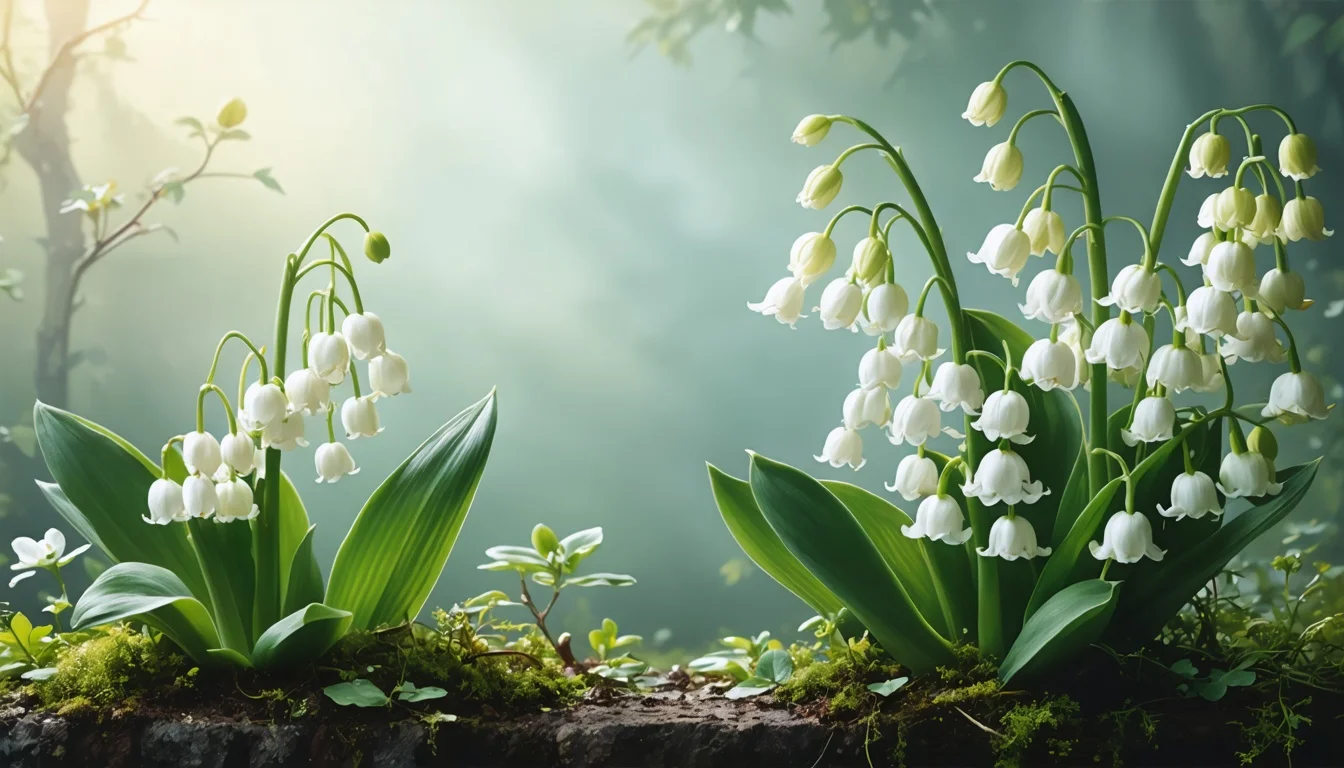 M à P — Muguet, nénuphars et pivoines blanches — Plantes à fleurs blanches : liste alphabétique illustrée